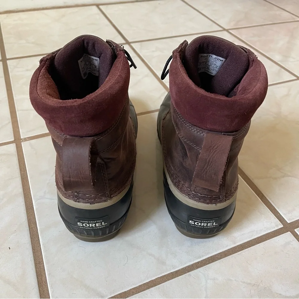 SOREL Men's Cheyanne II Waterproof Insulated Winter Boot in Brown and Black